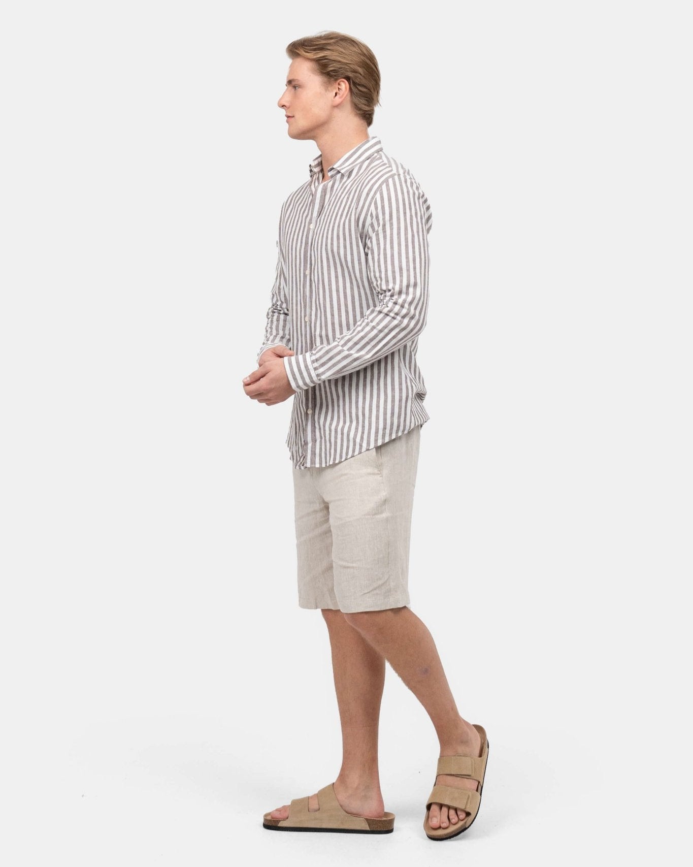 Hørshorts Beige | Skagen - clothing.dk